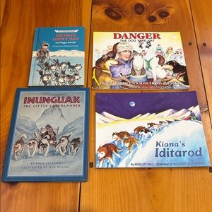 Dog Sled Mushing Book *Bundle/4*! Vintage Greenland Husky Stories Iditarod Race